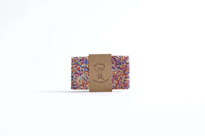 Laura's Play Cotton Super Confetti 50 x 50 cm - vendor-unknown - Honeybee Toys