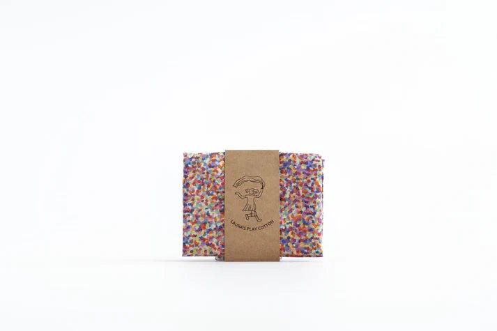 Laura's Play Cotton Super Confetti 90 x 90 cm - vendor-unknown - Honeybee Toys