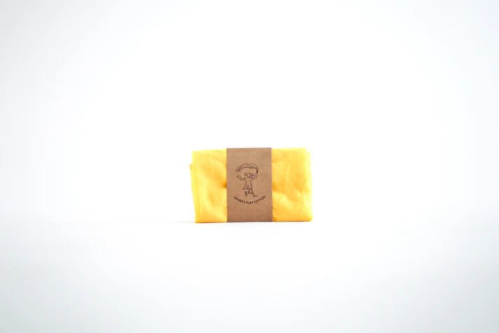 Laura's Play Cotton Yellow Lemon 50 x 50 cm - Honeybee Toys - Honeybee Toys