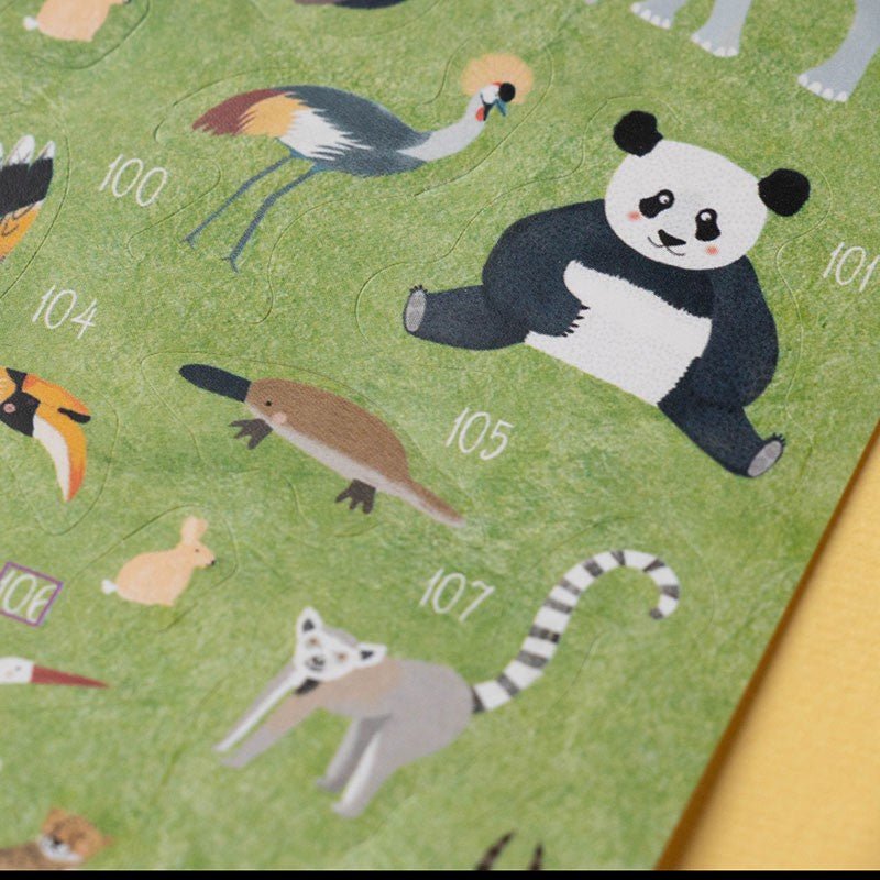 Londji Animal World Poster and Stickers Set - vendor-unknown - Honeybee Toys