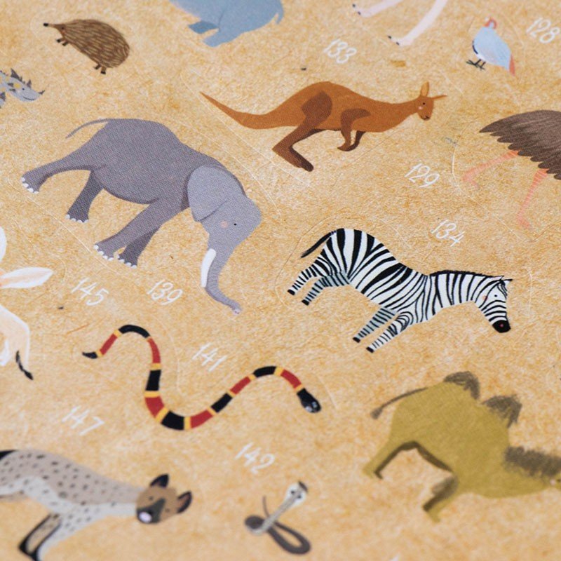 Londji Animal World Poster and Stickers Set - vendor-unknown - Honeybee Toys