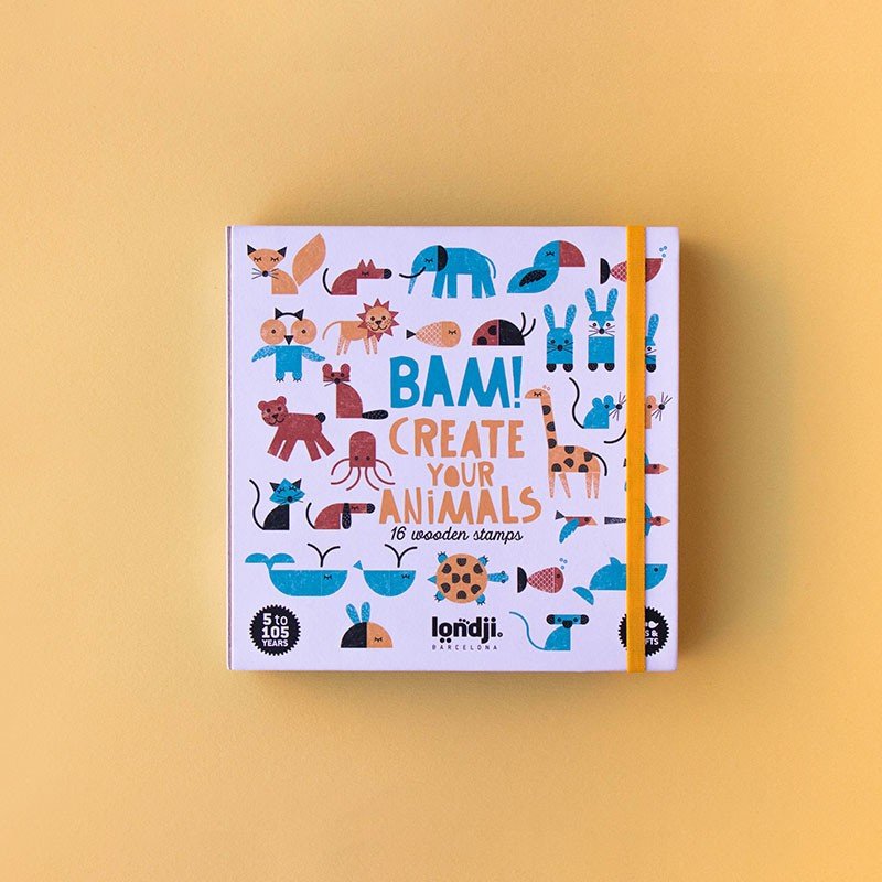 Londji Bam! Animals Stamps - vendor-unknown - Honeybee Toys