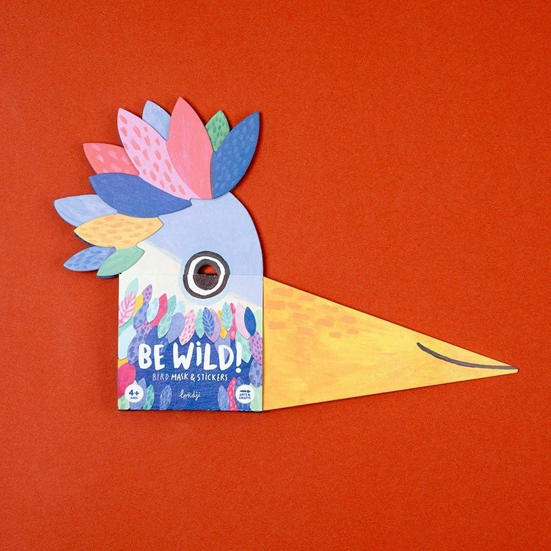 Londji Bird Mask and Stickers - vendor-unknown - Honeybee Toys
