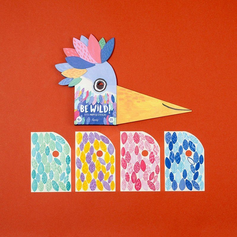 Londji Bird Mask and Stickers - vendor-unknown - Honeybee Toys