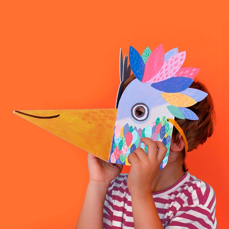 Londji Bird Mask and Stickers - vendor-unknown - Honeybee Toys