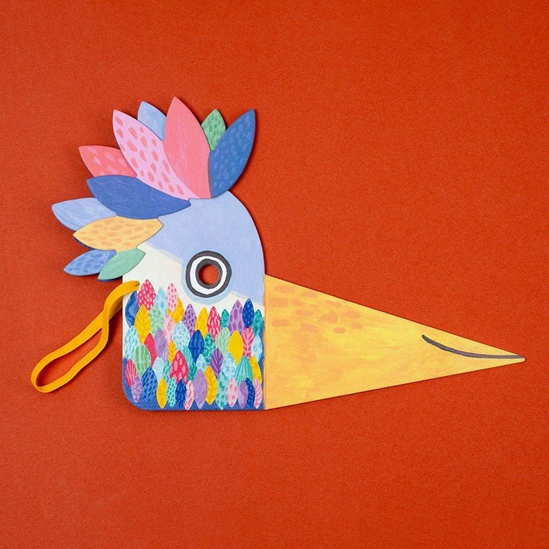 Londji Bird Mask and Stickers - vendor-unknown - Honeybee Toys