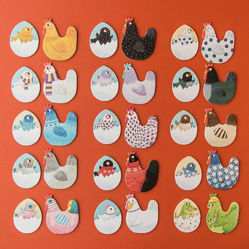 Londji Chicks & Chickens Memo Game - vendor-unknown - Honeybee Toys