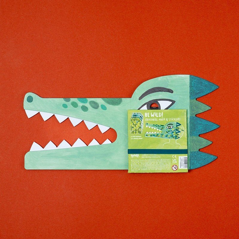 Londji Crocodile Mask and Stickers - vendor-unknown - Honeybee Toys