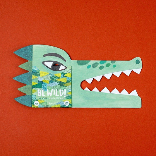 Londji Crocodile Mask and Stickers - vendor-unknown - Honeybee Toys