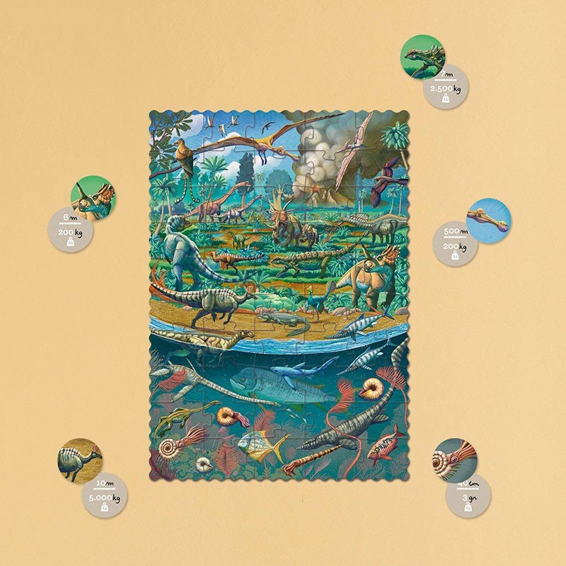 Londji Dinosaurs Tiny Puzzle - vendor-unknown - Honeybee Toys