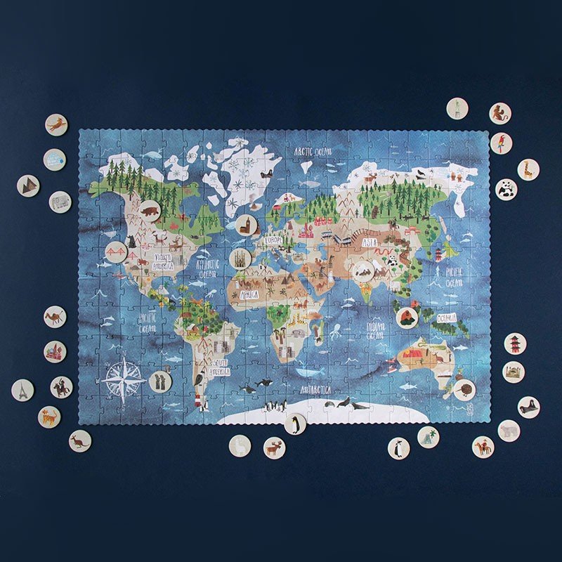 Londji Discover The World Puzzle - vendor-unknown - Honeybee Toys
