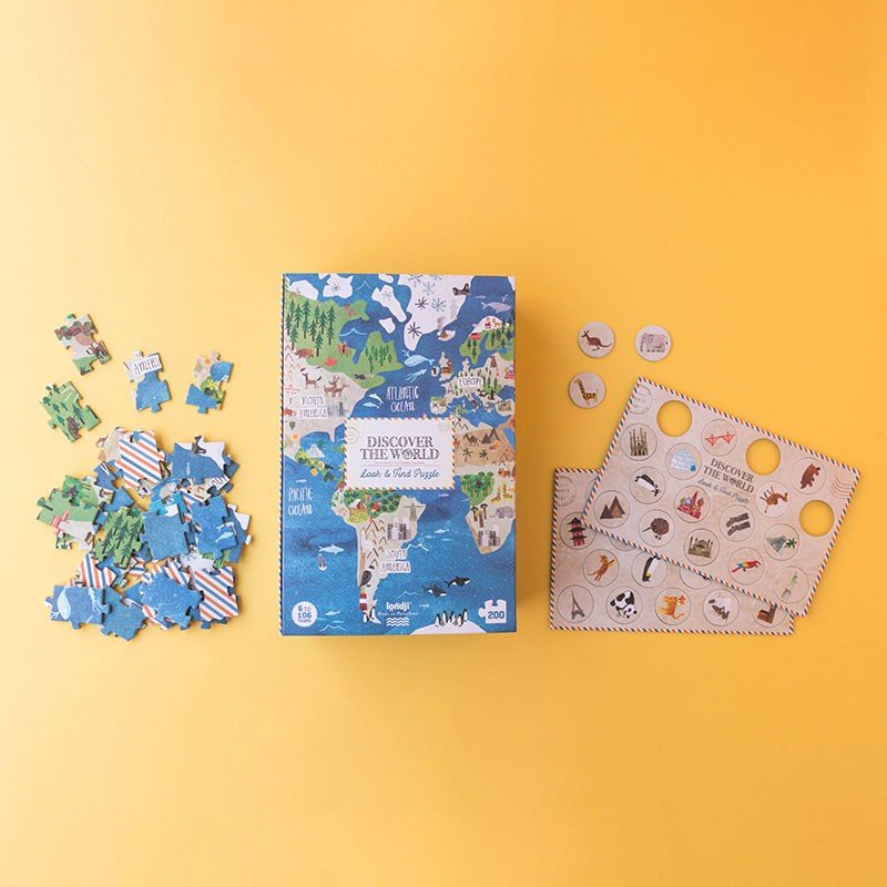 Londji Discover The World Puzzle - vendor-unknown - Honeybee Toys