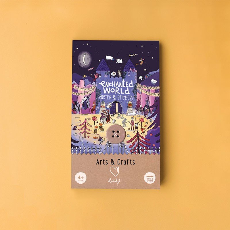 Londji Enchanted Poster and Stickers - vendor-unknown - Honeybee Toys