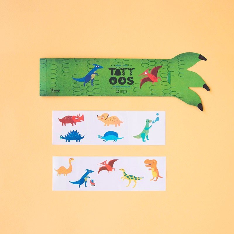 Londji Hand Tattoos Dinosaurs - vendor-unknown - Honeybee Toys
