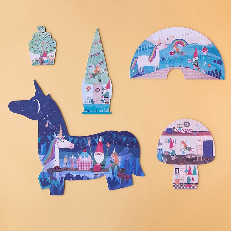 Londji Happy Birthday Unicorn Puzzle - vendor-unknown - Honeybee Toys