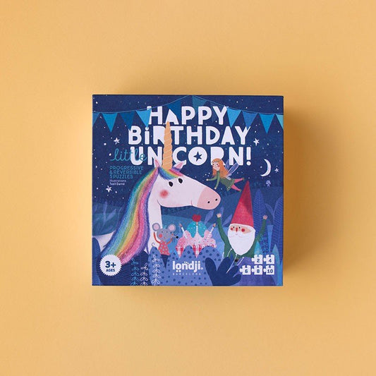 Londji Happy Birthday Unicorn Puzzle - vendor-unknown - Honeybee Toys
