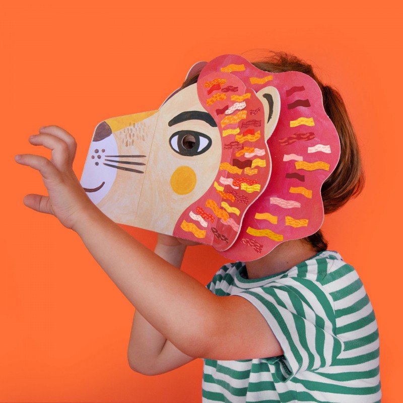 Londji Lion Mask and Stickers - vendor-unknown - Honeybee Toys