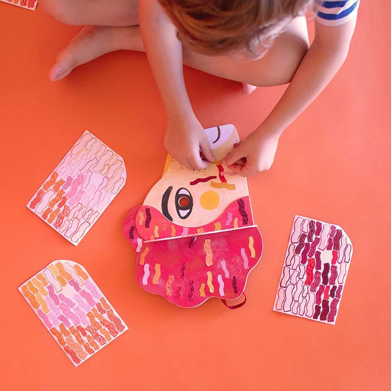 Londji Lion Mask and Stickers - vendor-unknown - Honeybee Toys