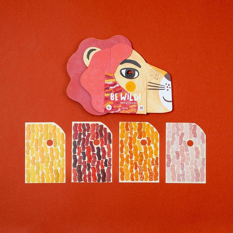 Londji Lion Mask and Stickers - vendor-unknown - Honeybee Toys