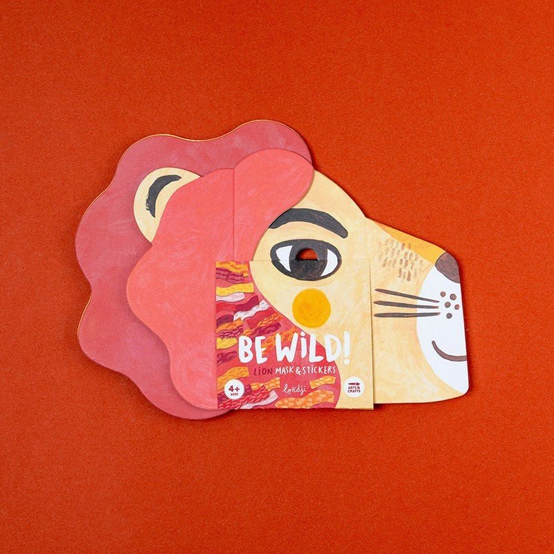Londji Lion Mask and Stickers - vendor-unknown - Honeybee Toys