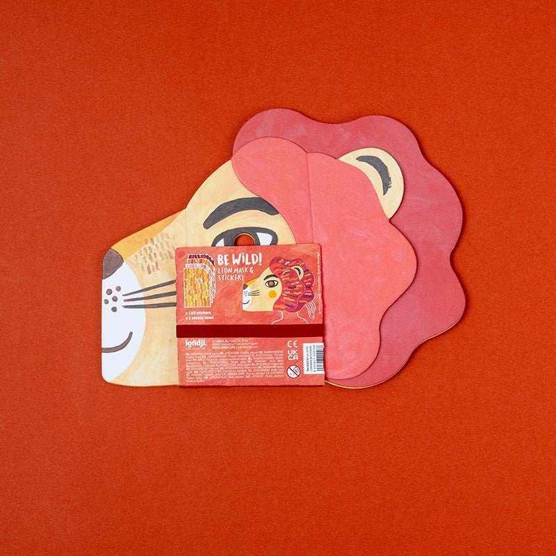 Londji Lion Mask and Stickers - vendor-unknown - Honeybee Toys
