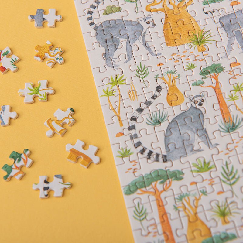 Londji Micro Puzzle Wildlife Lemurs - Honeybee Toys - Honeybee Toys