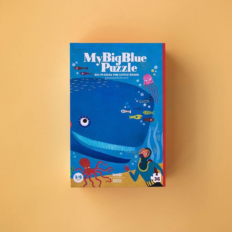 Londji My Big Blue Puzzle - vendor-unknown - Honeybee Toys