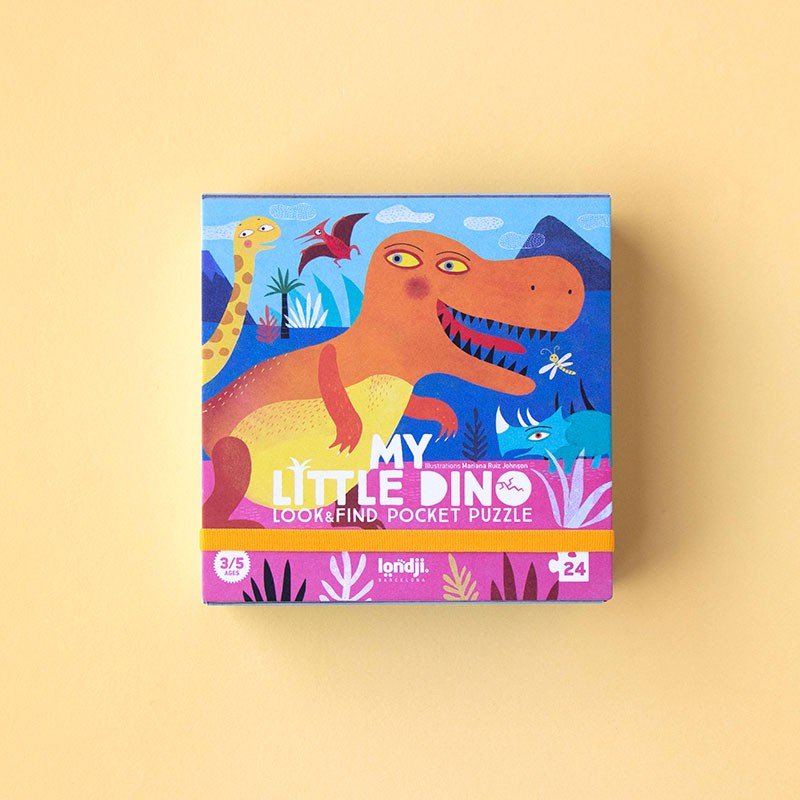 Londji My Little Dino Pocket Puzzle - vendor-unknown - Honeybee Toys