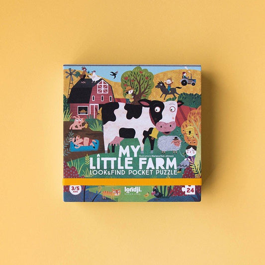 Londji My Little Farm Pocket Puzzle - vendor-unknown - Honeybee Toys