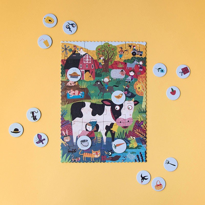 Londji My Little Farm Pocket Puzzle - vendor-unknown - Honeybee Toys