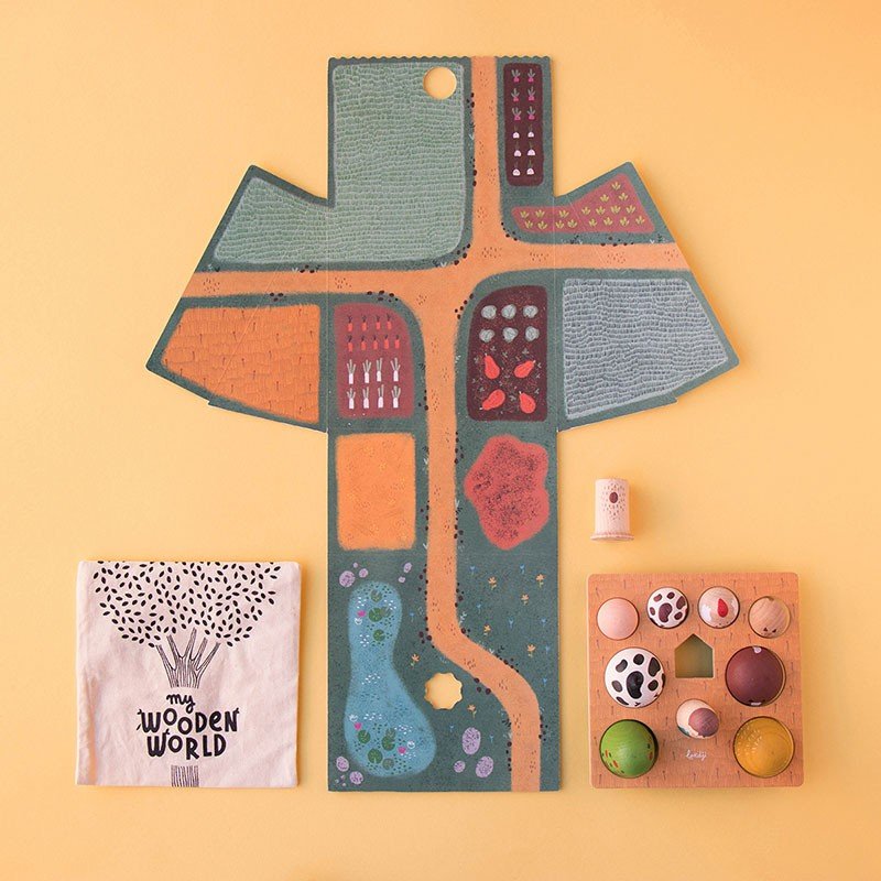 Londji My Wooden World Farm - Honeybee Toys - Honeybee Toys