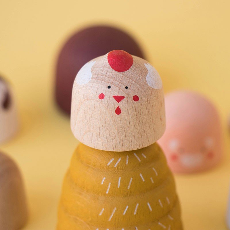 Londji My Wooden World Farm - Honeybee Toys - Honeybee Toys