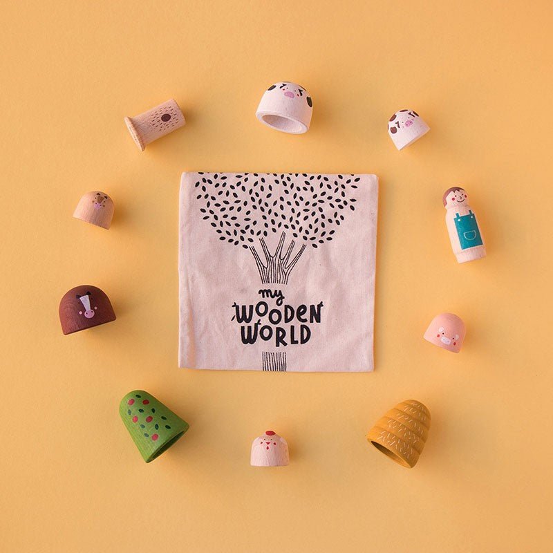 Londji My Wooden World Farm - Honeybee Toys - Honeybee Toys