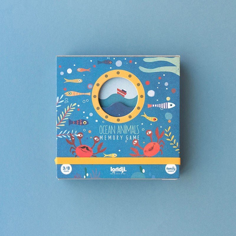 Londji Ocean Animals Memo Game - Honeybee Toys - Honeybee Toys