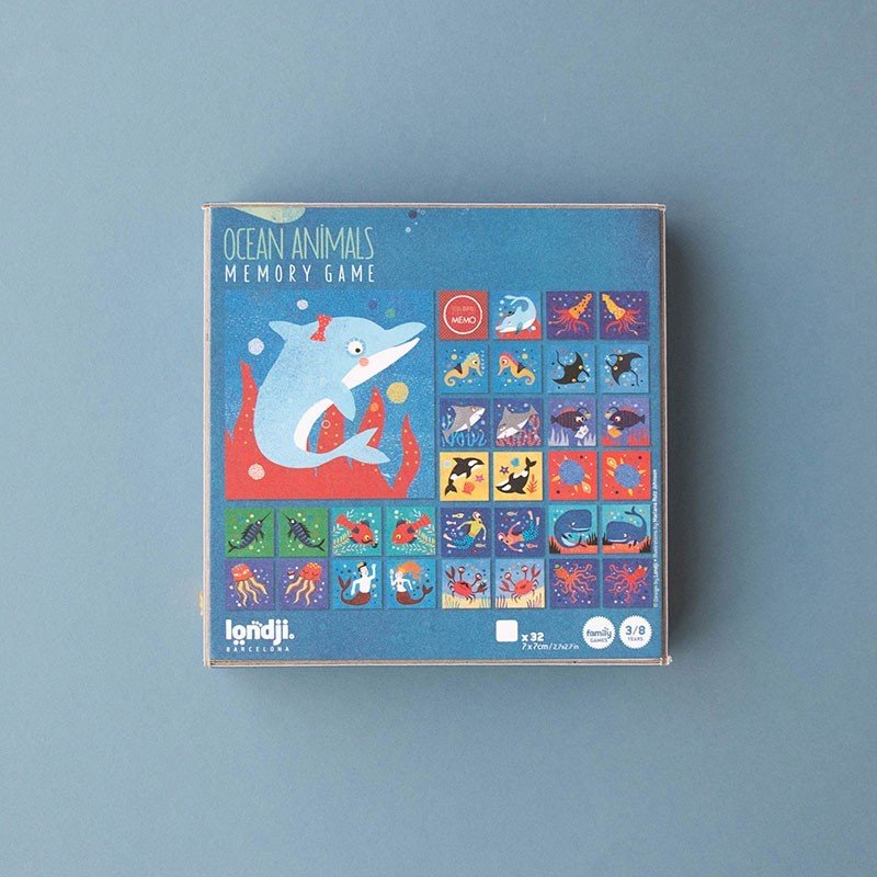 Londji Ocean Animals Memo Game - Honeybee Toys - Honeybee Toys