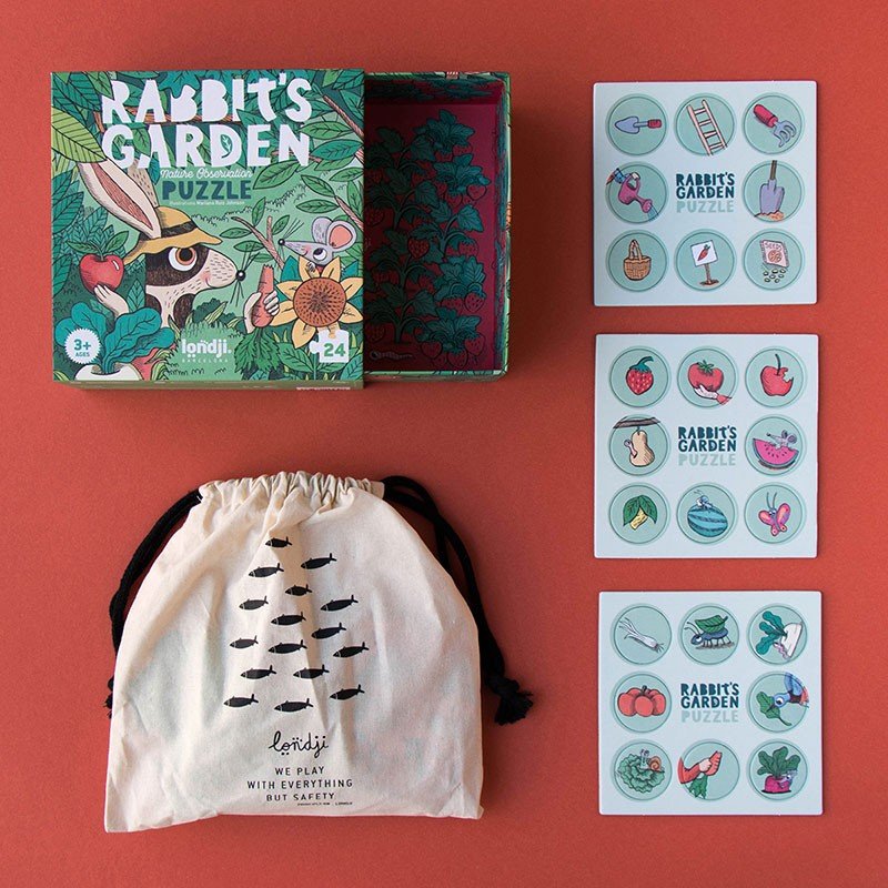 Londji Rabbit's Garden Puzzle - vendor-unknown - Honeybee Toys