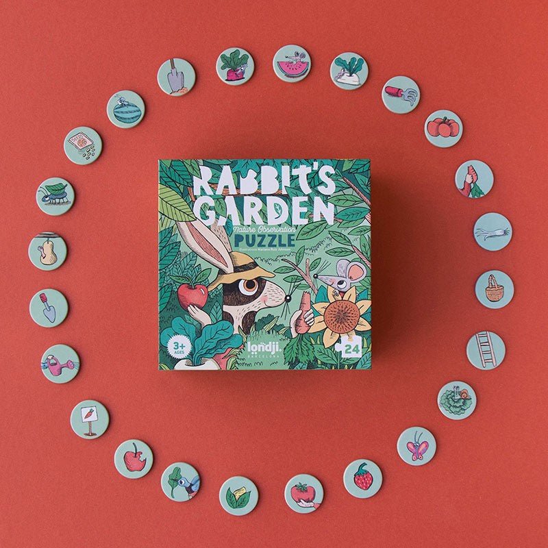 Londji Rabbit's Garden Puzzle - vendor-unknown - Honeybee Toys