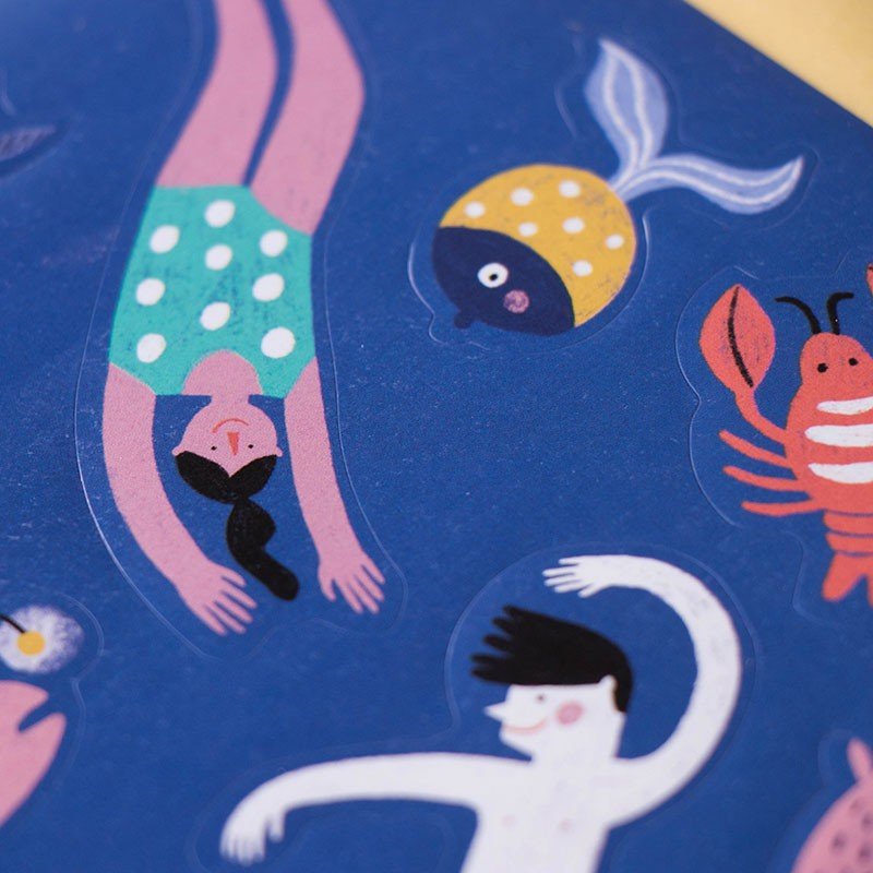 Londji Sea Stickers Set of 6 - vendor-unknown - Honeybee Toys