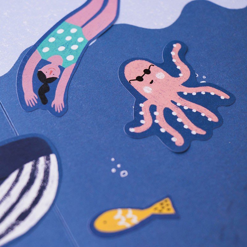 Londji Sea Stickers Set of 6 - vendor-unknown - Honeybee Toys