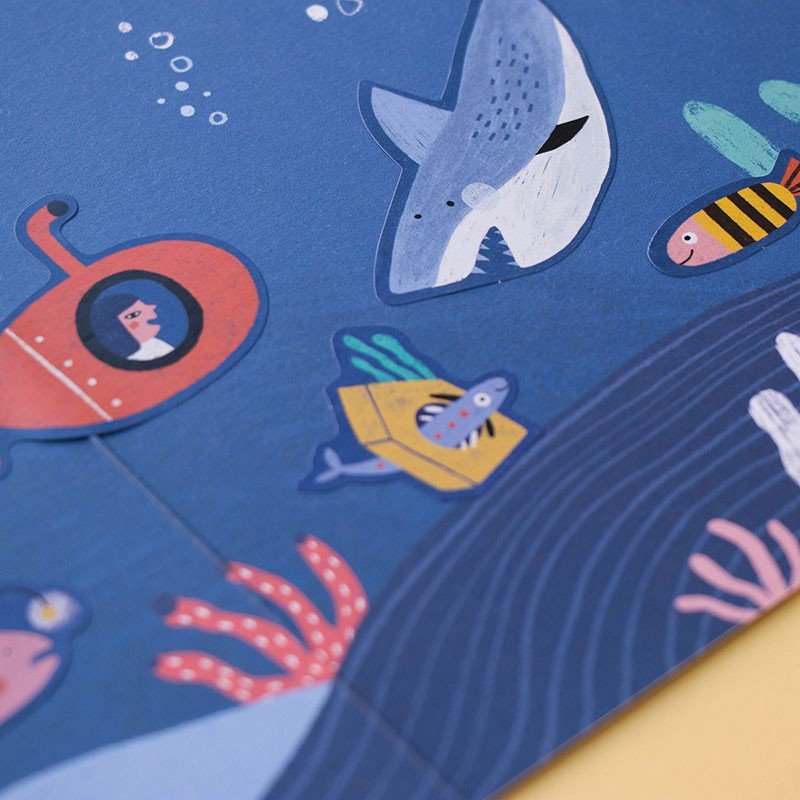 Londji Sea Stickers Set of 6 - vendor-unknown - Honeybee Toys