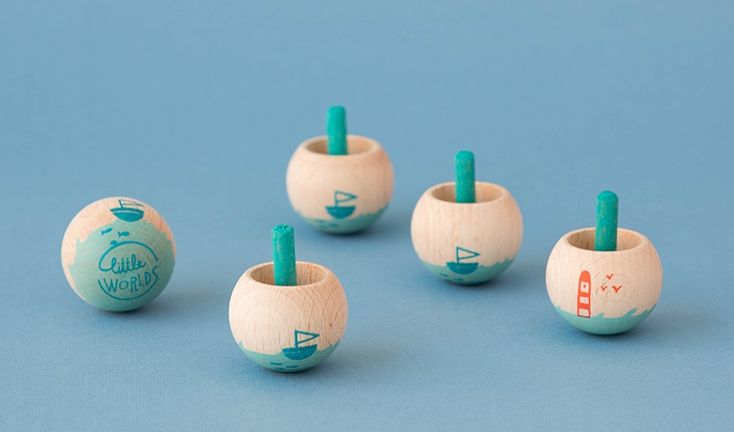 Londji Spinning Top Worlds Sea - vendor-unknown - Honeybee Toys