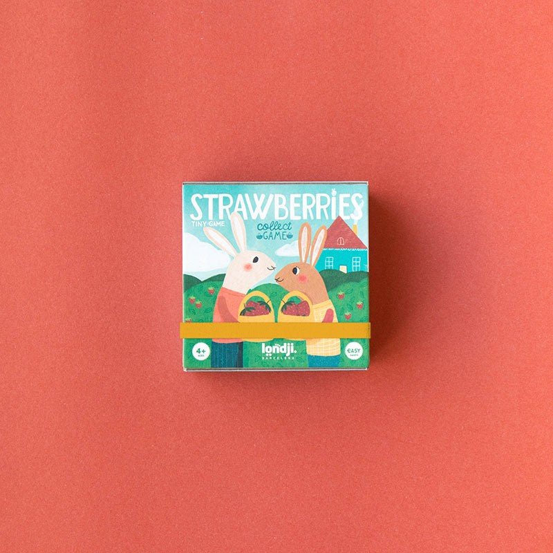 Londji Strawberries Tiny Game - vendor-unknown - Honeybee Toys