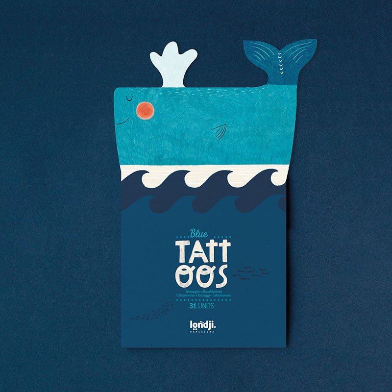 Londji Tattoos Blue - vendor-unknown - Honeybee Toys