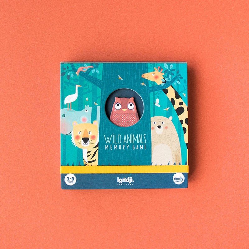 Londji Wild Animals Memo Game - vendor-unknown - Honeybee Toys