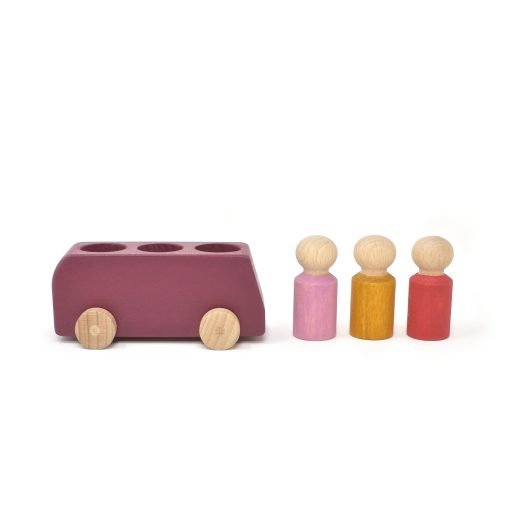 Lubulona Bus Purple (Plum) - vendor-unknown - Honeybee Toys
