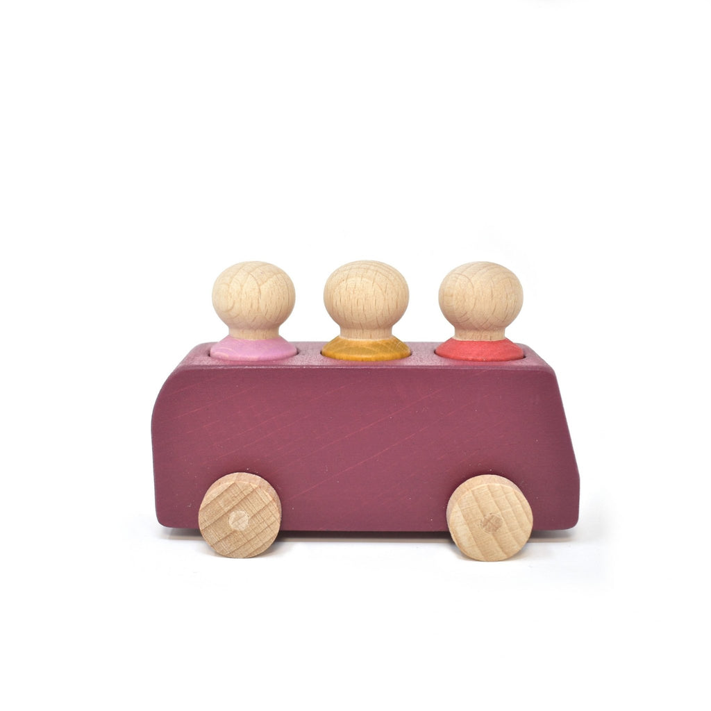 Lubulona Bus Purple (Plum) - vendor-unknown - Honeybee Toys