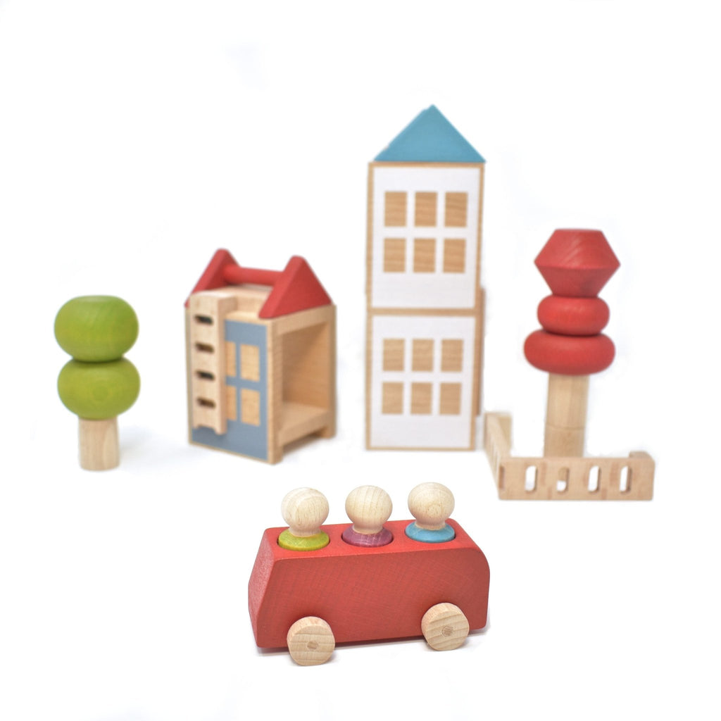 Lubulona Bus Red - vendor-unknown - Honeybee Toys