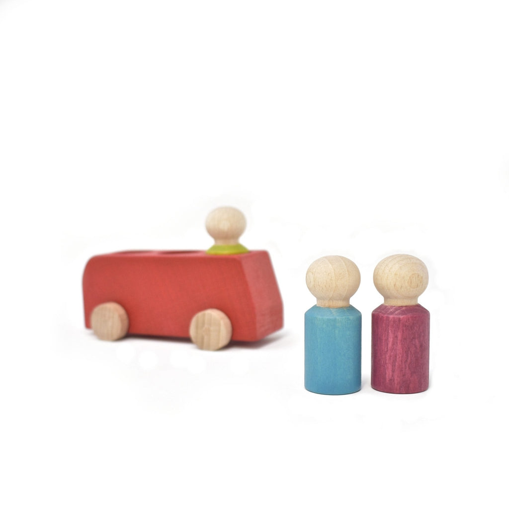 Lubulona Bus Red - vendor-unknown - Honeybee Toys