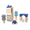 Lubulona Car Blue with grey figure - vendor-unknown - Honeybee Toys