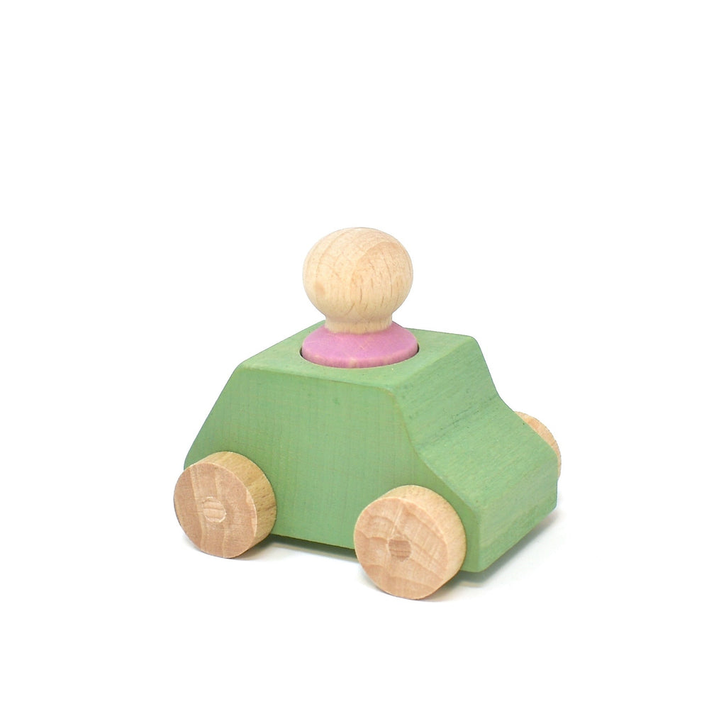 Lubulona Car Mint with pink figure - vendor-unknown - Honeybee Toys